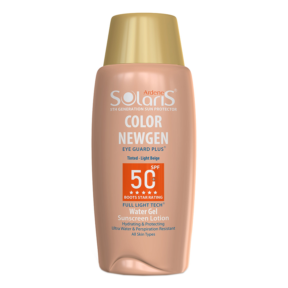 آردن سولاریس لوسیون ضد آفتاب کالر نیوژن فاقد چربی بژ روشن SPF 50