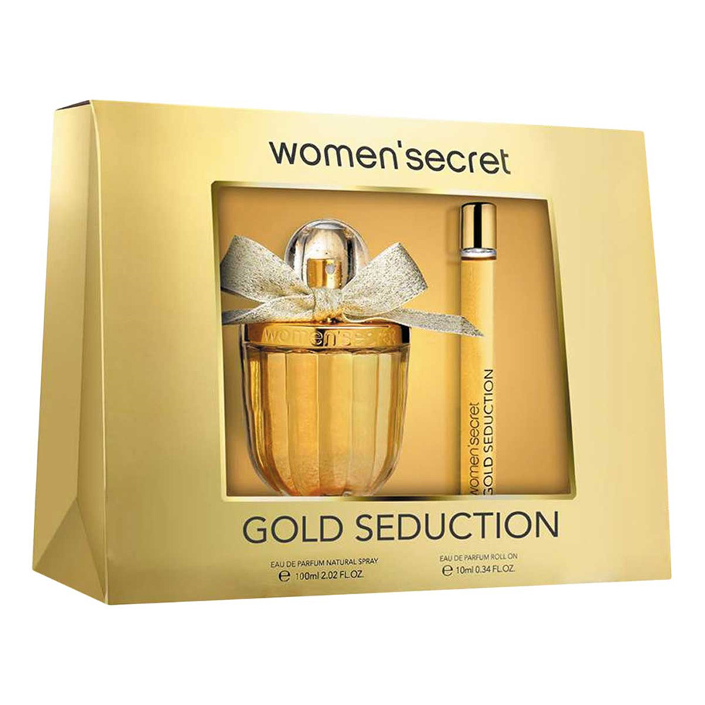 Women Secret Giftset Gold Seduction EDP + Roll On