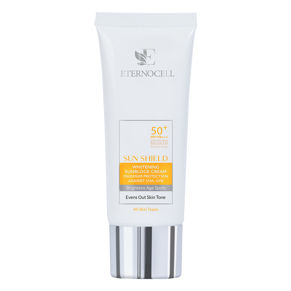 اترنوسل سان شیلد ضد آفتاب مناسب انواع پوست بژ طبیعی SPF50
