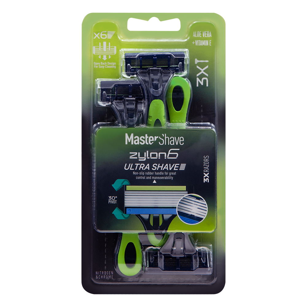 مستر شیو تیغ اصلاح 6 لبه مردانه 3 عددی زایلون 6