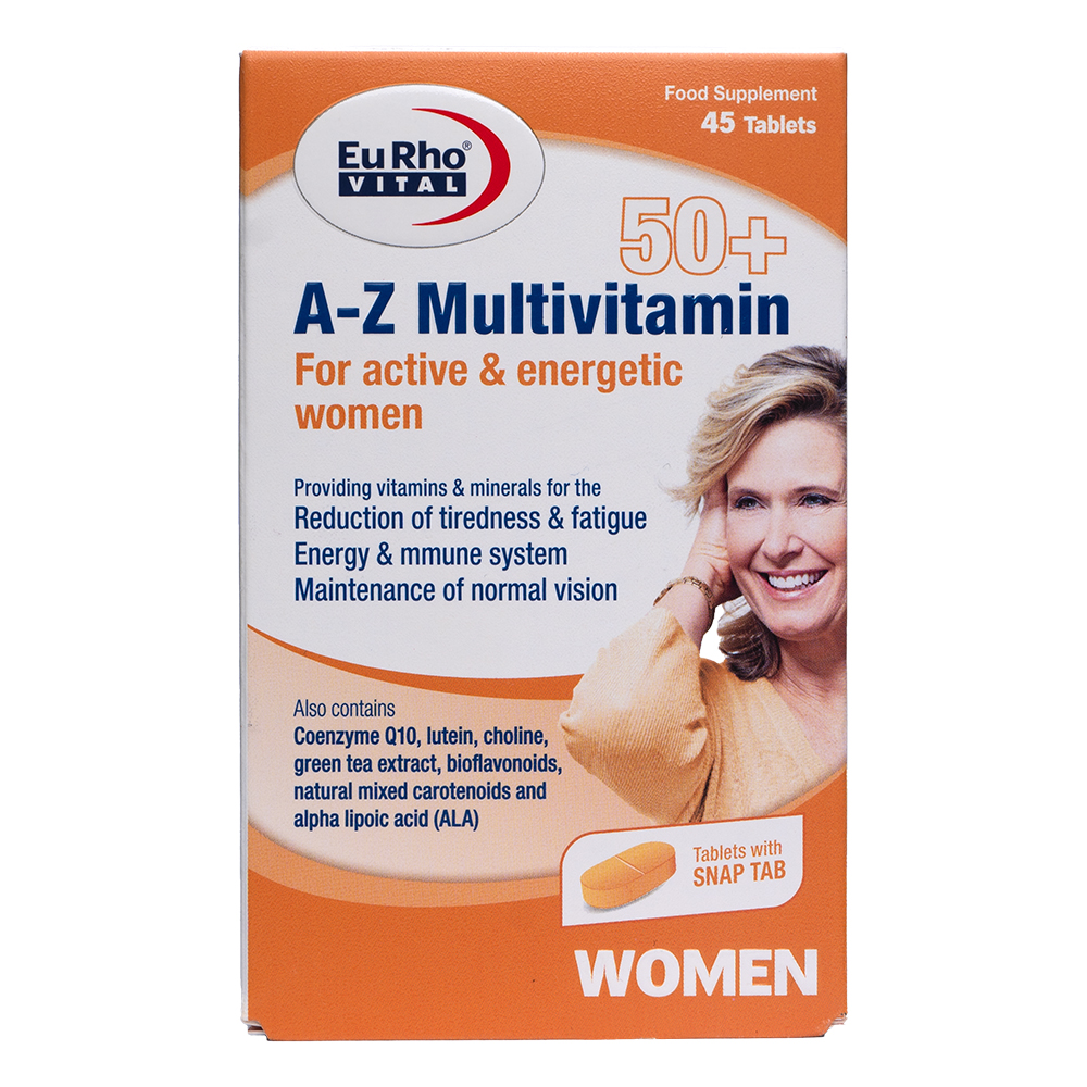 یوروویتال قرص مولتی ویتامین A-Z بالای 50 سال بانوان
