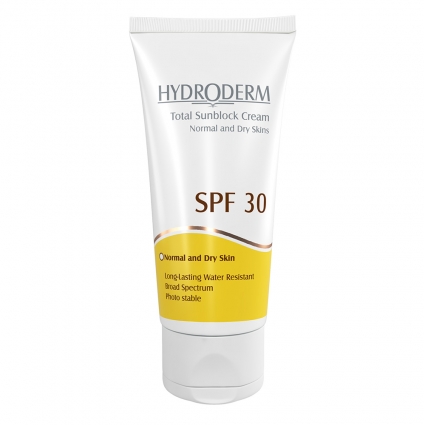 هیدرودرم کرم ضد آفتاب پوست خشک و نرمال اس پی اف 30