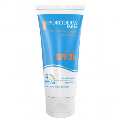 هیدرودرم کرم ضد آفتاب آقایان اس پی اف 35