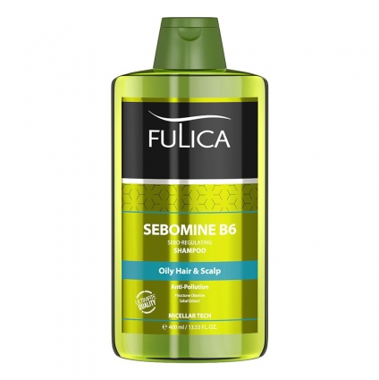 فولیکا شامپو سبومین B6 فاقد سولفات کاهش دهنده چربی مو و سر