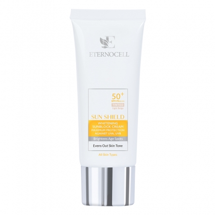 اترنوسل سان شیلد ضد آفتاب مناسب انواع پوست بژ روشن SPF50