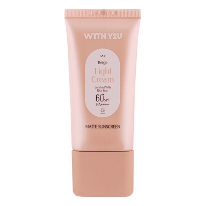 ویت یو کرم ضد آفتاب مات رنگی بژ روشن SPF 60