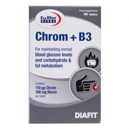 یوروویتال قرص کروم و ویتامین B3