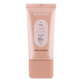 ویت یو کرم ضد آفتاب مات رنگی بژ روشن SPF 60